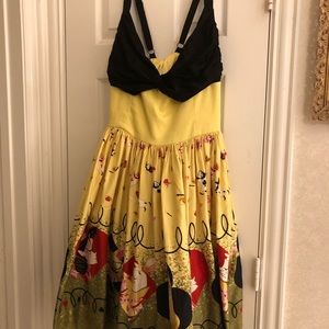 Alice in Wonderland Pinup Couture Dress.